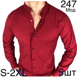Фотография Рубашка мужская ND522-247 red р.46-54 "EMRE" недорого оптом от прямого поставщика