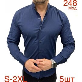 Фотография Рубашка мужская ND537-248 navy р.46-54 "EMRE" недорого оптом от прямого поставщика