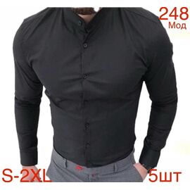 Фотография Рубашка мужская ND538-248 black р.46-54 "EMRE" недорого оптом от прямого поставщика