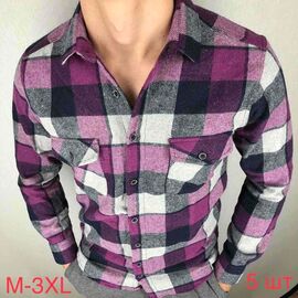 Фотография Рубашка мужская ND551 purple р.46-54 "EMRE" недорого оптом от прямого поставщика