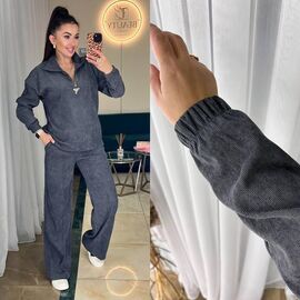 Фотография Костюм спортивный женский тёплый 212 grey р.42-52 "Alisa Brand" недорого оптом от прямого поставщика
