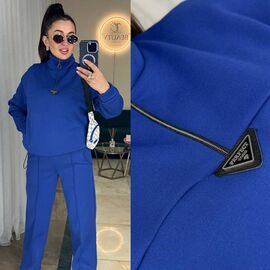 Фотография Костюм спортивный женский 213 blue р.42-52 "Alisa Brand" недорого оптом от прямого поставщика
