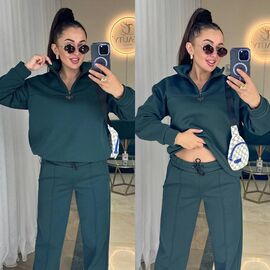 Фотография Костюм спортивный женский 213 green р.42-52 "Alisa Brand" недорого оптом от прямого поставщика