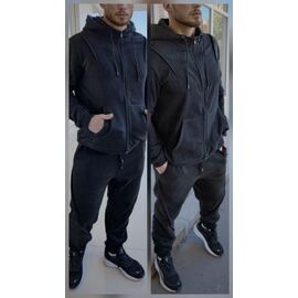 Фотография Костюм спортивный мужской 802-154 black р.46-56 "Alisa Brand" недорого оптом от прямого поставщика