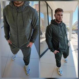 Фотография Костюм спортивный мужской 802-154 khaki р.46-56 "Alisa Brand" недорого оптом от прямого поставщика