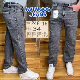 Джинси чоловічі 248-16 grey р.28-36 "Vingvgs" недорого оптом від прямого постачальника
