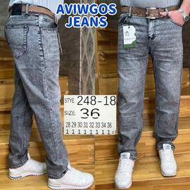 Джинси чоловічі 248-18 grey р.28-36 "Vingvgs" недорого оптом від прямого постачальника