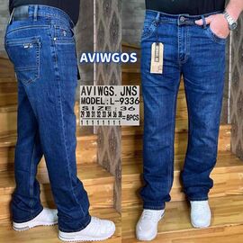 Джинси чоловічі L9336 blue р.29-38 "Vingvgs" недорого оптом від прямого постачальника