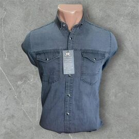 Фотография Рубашка мужская 7006 grey р.S-2XL "ROLADA" недорого оптом от прямого поставщика