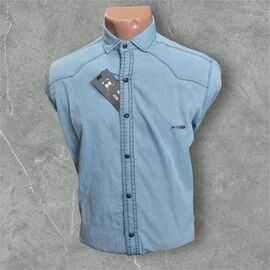 Фотография Рубашка мужская 7008 l.blue р.S-2XL "ROLADA" недорого оптом от прямого поставщика