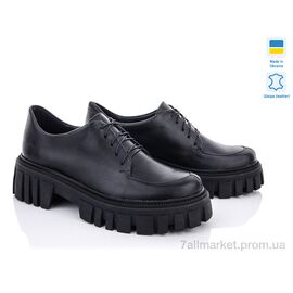 Фотография Туфли женские стильные Весна/осень 340 черный кожа под заказ (6 пар р.36-40) "G-Aira" недорого оптом от прямого поставщика