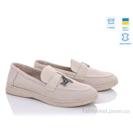 Фотография Туфли женские стильные Весна/осень 316 беж. замш под заказ (6 пар р.36-40) "G-Aira" недорого оптом от прямого поставщика