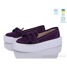 Фотография Слипоны женские тканевые Весна/осень 571 фіолет біл. (6 пар р.36-40) "G-Aira" недорого оптом от прямого поставщика