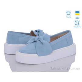 Фотография Слипоны женские тканевые Весна/осень 571 блакитний з. (6 пар р.36-40) "G-Aira" недорого оптом от прямого поставщика
