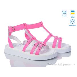 Фотография Босоножки женские летние Лето 471 малиновий ш. (6 пар р.36-40) "G-Aira" недорого оптом от прямого поставщика