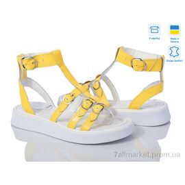 Фотография Босоножки женские летние Лето 471 жовтий ш. (6 пар р.36-40) "G-Aira" недорого оптом от прямого поставщика