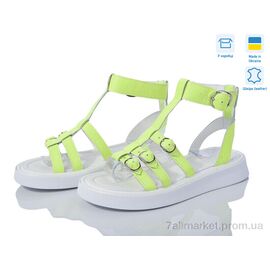 Фотография Босоножки женские летние Лето 471 кислотний ш. (6 пар р.36-40) "G-Aira" недорого оптом от прямого поставщика