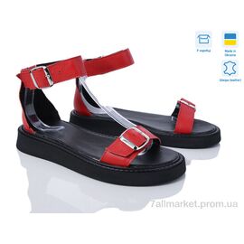 Фотография Босоножки женские летние Лето 472 червоний ш. (6 пар р.36-40) "G-Aira" недорого оптом от прямого поставщика