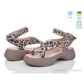 Фотография Босоножки женские летние Лето 612 лео беж.нуб. Под заказ (6 пар р.36-40) "G-Aira" недорого оптом от прямого поставщика