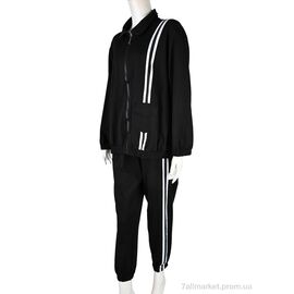 Фотография Спортивный костюм женский Весна/осень 4011-373 black (3 шт. р.сетка XL-3XL) "Pryama Vigoda" недорого оптом от прямого поставщика