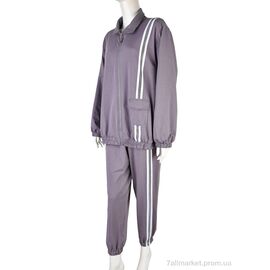 Фотография Спортивный костюм женский Весна/осень 4011-373 grey (3 шт. р.сетка XL-3XL) "Pryama Vigoda" недорого оптом от прямого поставщика