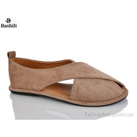 Фотография Босоножки женские летние Лето H6587-17 (8 пар р.36-41) "Башили" недорого оптом от прямого поставщика