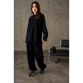 Фотография Костюм спортивный женский тёплый 30526 black р.M-XL "Little Secret" недорого оптом от прямого поставщика