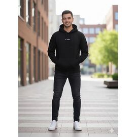 Фотография Худи мужской 500362 black р.M-2XL "Little Secret" недорого оптом от прямого поставщика