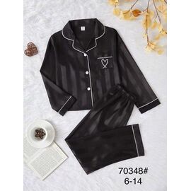 Фотография Пижама детская на девочку 70348 black р.6-14 "Fili kids" недорого оптом от прямого поставщика