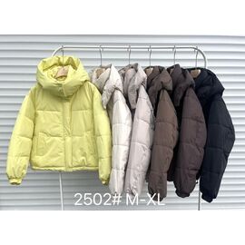 Куртка жіноча зимова 2502 l.brown р.M-XL "Yafeier" недорого оптом від прямого постачальника