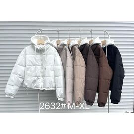 Куртка жіноча зимова 2632 l.brown р.M-XL "Yafeier" недорого оптом від прямого постачальника