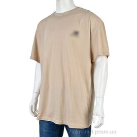 Футболка чоловіча Літо 835М beige (2 шт. р.сітка5XL-6XL) "Textile" недорого оптом від прямого постачальника