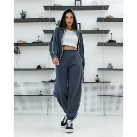 Фотография Костюм спортивный женский тёплый Т6 grey р.XS-S "AZNA" недорого оптом от прямого поставщика