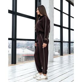 Фотография Костюм спортивный женский тёплый Т6 brown р.XS-S "AZNA" недорого оптом от прямого поставщика