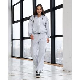 Фотография Костюм спортивный женский тёплый Д120 l.grey р.XS-L "AZNA" недорого оптом от прямого поставщика