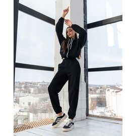 Фотография Костюм спортивный женский тёплый Д94 black р.S-XL "AZNA" недорого оптом от прямого поставщика