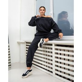 Фотография Костюм спортивный женский тёплый ДП179 d.grey р.XS-L "AZNA" недорого оптом от прямого поставщика