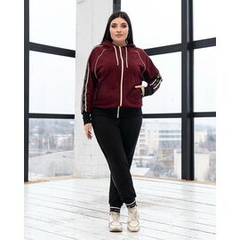 Фотография Костюм спортивный женский тёплый Д108 wine р.XL-4XL "AZNA" недорого оптом от прямого поставщика