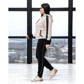 Фотография Костюм спортивный женский тёплый Д108 beige р.XL-4XL "AZNA" недорого оптом от прямого поставщика