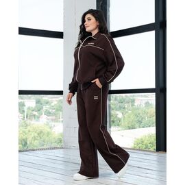 Фотография Костюм спортивный женский тёплый Д150 brown р.XL-4XL "AZNA" недорого оптом от прямого поставщика