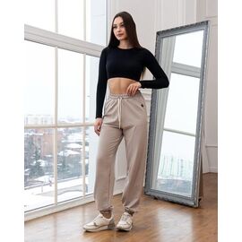 Фотография Штаны спортивные женские Б88 beige р.S-XL "AZNA" недорого оптом от прямого поставщика