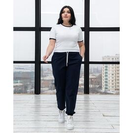 Фотография Штаны спортивные женские Б53 navy р.XL-4XL "AZNA" недорого оптом от прямого поставщика