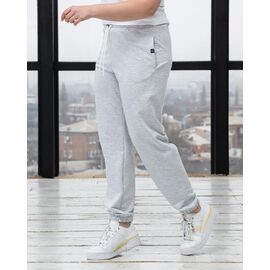 Фотография Штаны спортивные женские Б53 l.grey р.XL-4XL "AZNA" недорого оптом от прямого поставщика