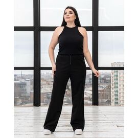 Фотография Штаны спортивные женские Б56 black р.XL-4XL "AZNA" недорого оптом от прямого поставщика