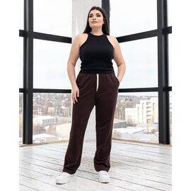 Фотография Штаны спортивные женские Б51 brown р.XL-4XL "AZNA" недорого оптом от прямого поставщика