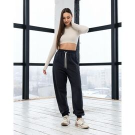 Фотография Штаны спортивные женские Б41 d.grey р.S-XL "AZNA" недорого оптом от прямого поставщика