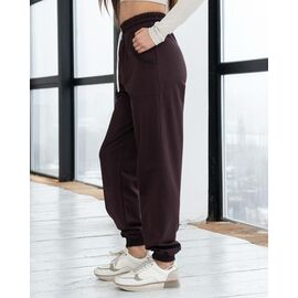 Фотография Штаны спортивные женские Б41 brown р.S-XL "AZNA" недорого оптом от прямого поставщика