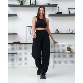 Фотография Штаны спортивные женские Б82 black р.S-XL "AZNA" недорого оптом от прямого поставщика