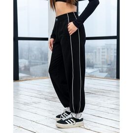 Фотография Штаны спортивные женские Б16 black р.S-XL "AZNA" недорого оптом от прямого поставщика