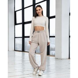 Фотография Штаны спортивные женские Б70 beige р.S-XL "AZNA" недорого оптом от прямого поставщика
